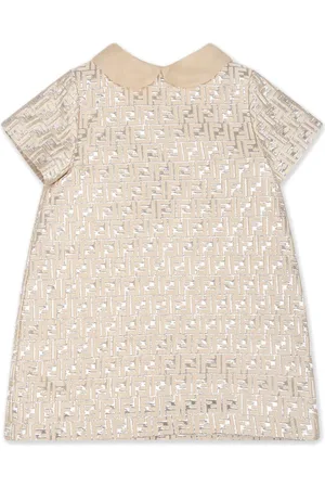 Fendi Vestido acampanado con motivo FF