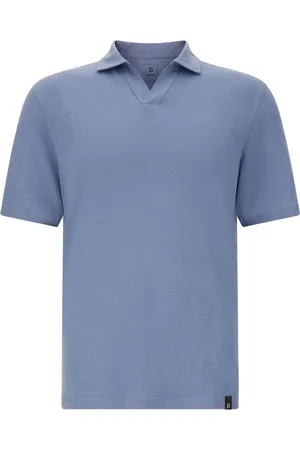 Boggi Milano Polo de tejido jersey y lino