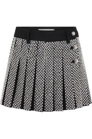 Paco rabanne Minifalda bordada en grain de poudre
