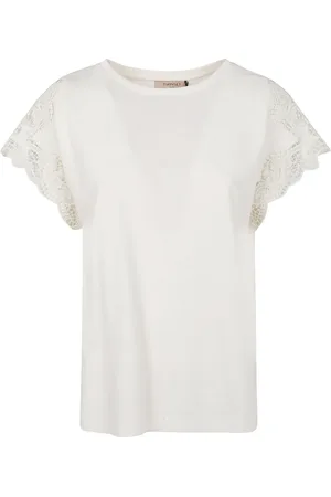 Twin-Set Top con detalle de encaje