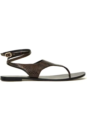 Twin-Set Sandalias con efecto de piel de serpiente