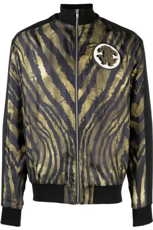 Roberto Cavalli Chaqueta de chándal con estampado de tigre