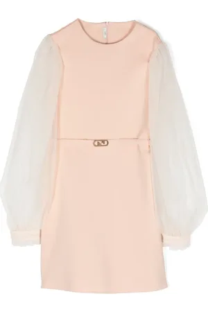 Fendi Vestido de manga translúcida