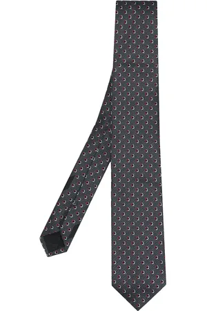 Salvatore Ferragamo Corbata Gancini de tejido fino