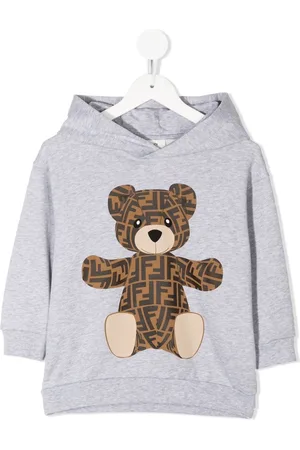 Fendi Top de manga larga con borde sin rematar