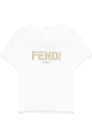 Fendi Camiseta con logo bordado