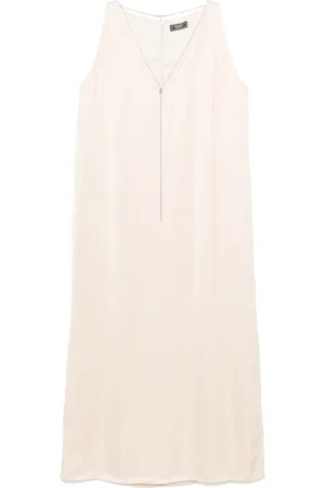 PESERICO SIGN Vestido midi con cadena Monili