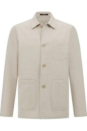 Boggi Milano Sobrecamisa con efecto mélange