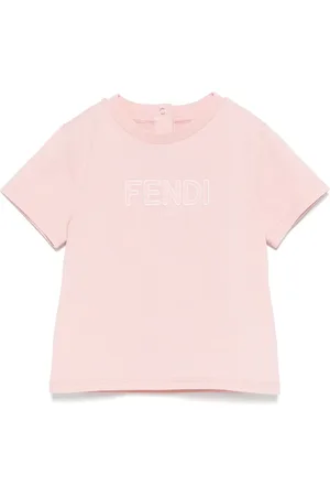 Fendi Camiseta con logo bordado