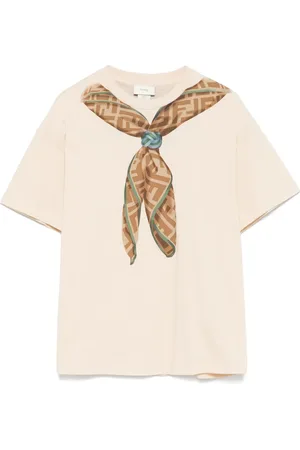 Fendi Camiseta con pañuelo estampado