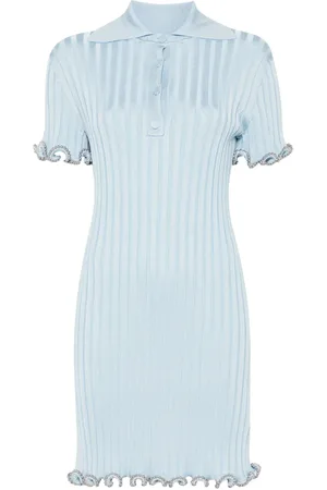Jil Sander Vestido corto de canalé