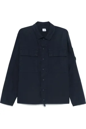 C.P. Company Camisa de algodón con diseño rasgado