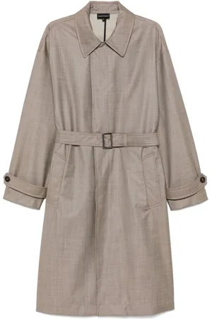 Emporio Armani Gabardina de lana virgen