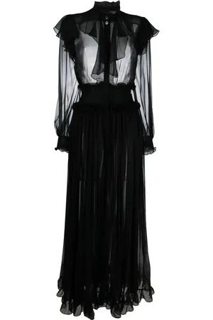 Roberto Cavalli Vestido largo con volantes