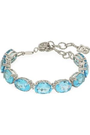 Dolce & Gabbana Pulsera Anna en oro blanco de 18 ct con topacio