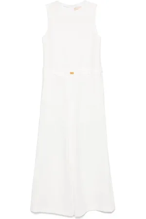Elisabetta Franchi Mono largo con apliques de strass