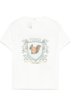 Fendi Camiseta con ardilla estampada