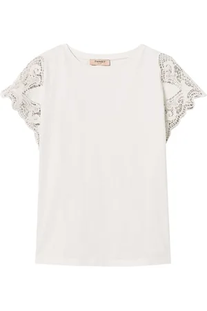Twin-Set Camiseta con manga de encaje