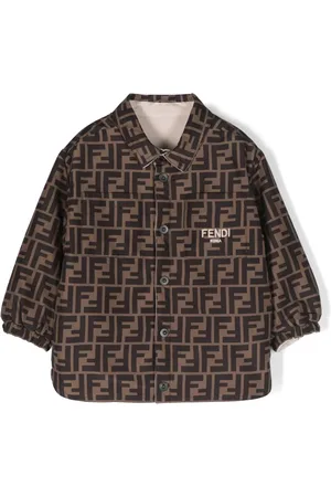 Fendi Plumífero con logo estampado
