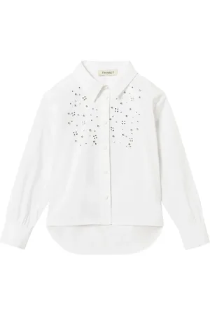 Twin-Set Camisa con detalles de cristales