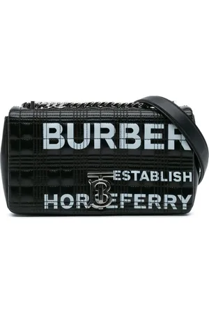 Burberry Bandolera Horseferry Lola pequeña con acabado de charol 2018-2024