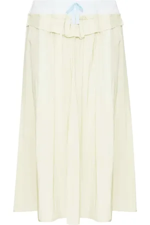 Maison Margiela Falda midi de popelina