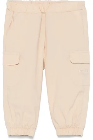 Fendi Pantalones con logo bordado