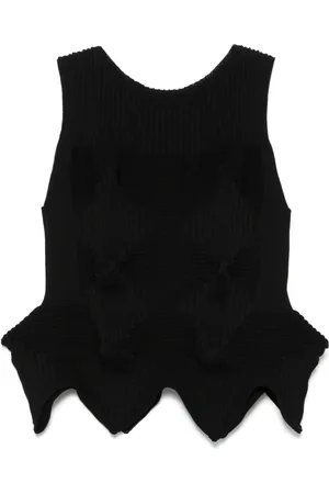 Issey Miyake Top sin mangas Linkage