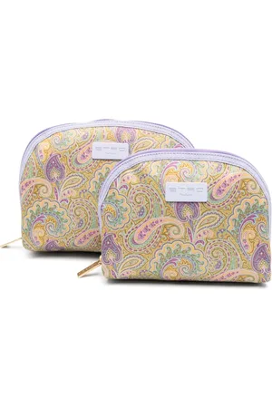 Etro Set de dos estuches de maquillaje con motivo de cachemira