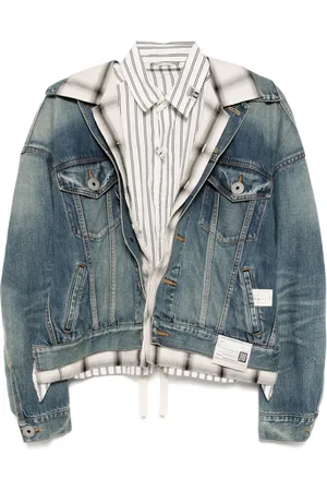 Maison Mihara Yasuhiro Chaqueta vaquera con triple capa