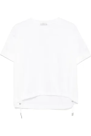 PESERICO SIGN Camiseta con cordón en el dobladillo