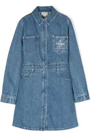 Fendi Vestido vaquero con abertura