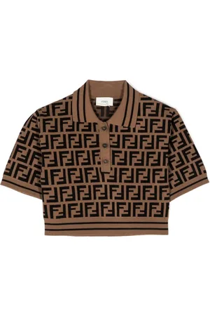 Fendi Polo con logo FF estampado