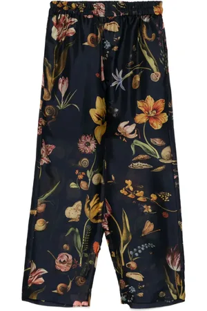 BIYAN Pantalones capri de seda