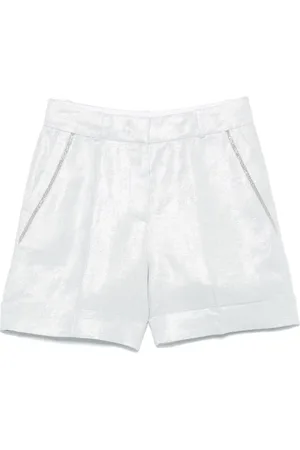 PESERICO SIGN Pantalones cortos con efecto metalizado