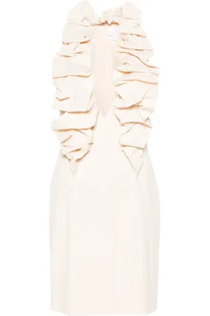 GENNY Vestido corto con ribete de volantes