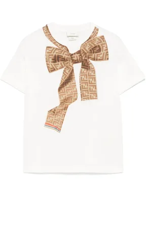 Fendi Camiseta con detalle de lazo
