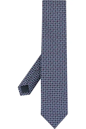 Salvatore Ferragamo Corbata con estampado Gancini