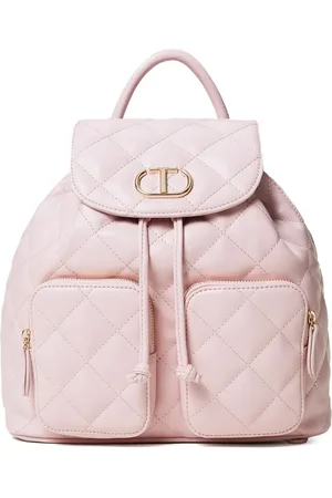 Twin-Set Mochila con placa del logo