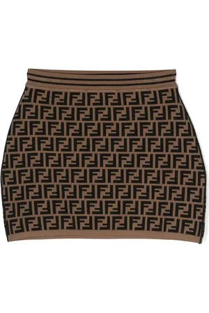 Fendi Falda corta con motivo FF