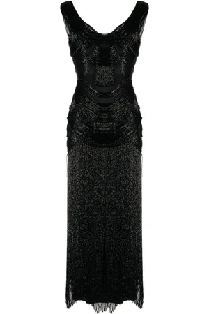 Zuhair Murad Vestido largo con flecos