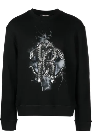 Roberto Cavalli Sudadera con estampado Mirror Snake