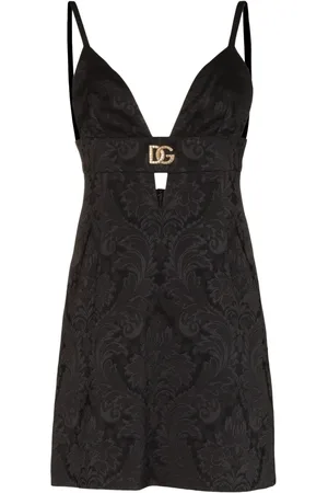 Dolce & Gabbana Vestido corto con placa DG