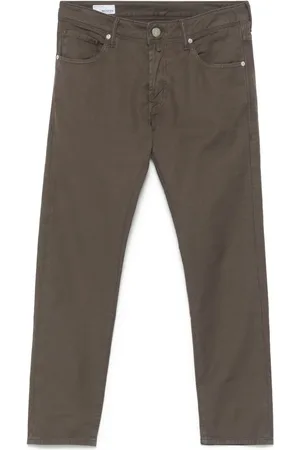 Incotex Pantalones ajustados con parche del logo