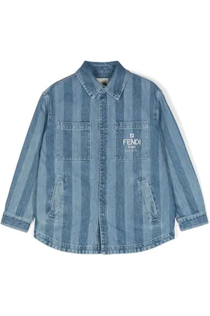 Fendi Chaqueta vaquera con logo bordado