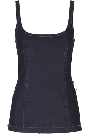 Marni Top vaquero estilo corsé