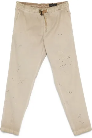 White Sand Pantalones con motivo de salpicadura de pintura