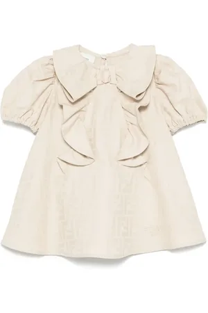 Fendi Vestido con motivo FF en jacquard