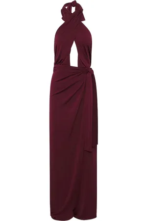 JOHANNA ORTIZ Mono largo con cuello halter