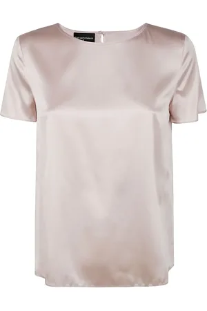 Emporio Armani Blusa de seda y satén
